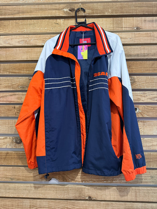 Vintage 90s NFL Chicago Bears shell sports jacket. Size medium.