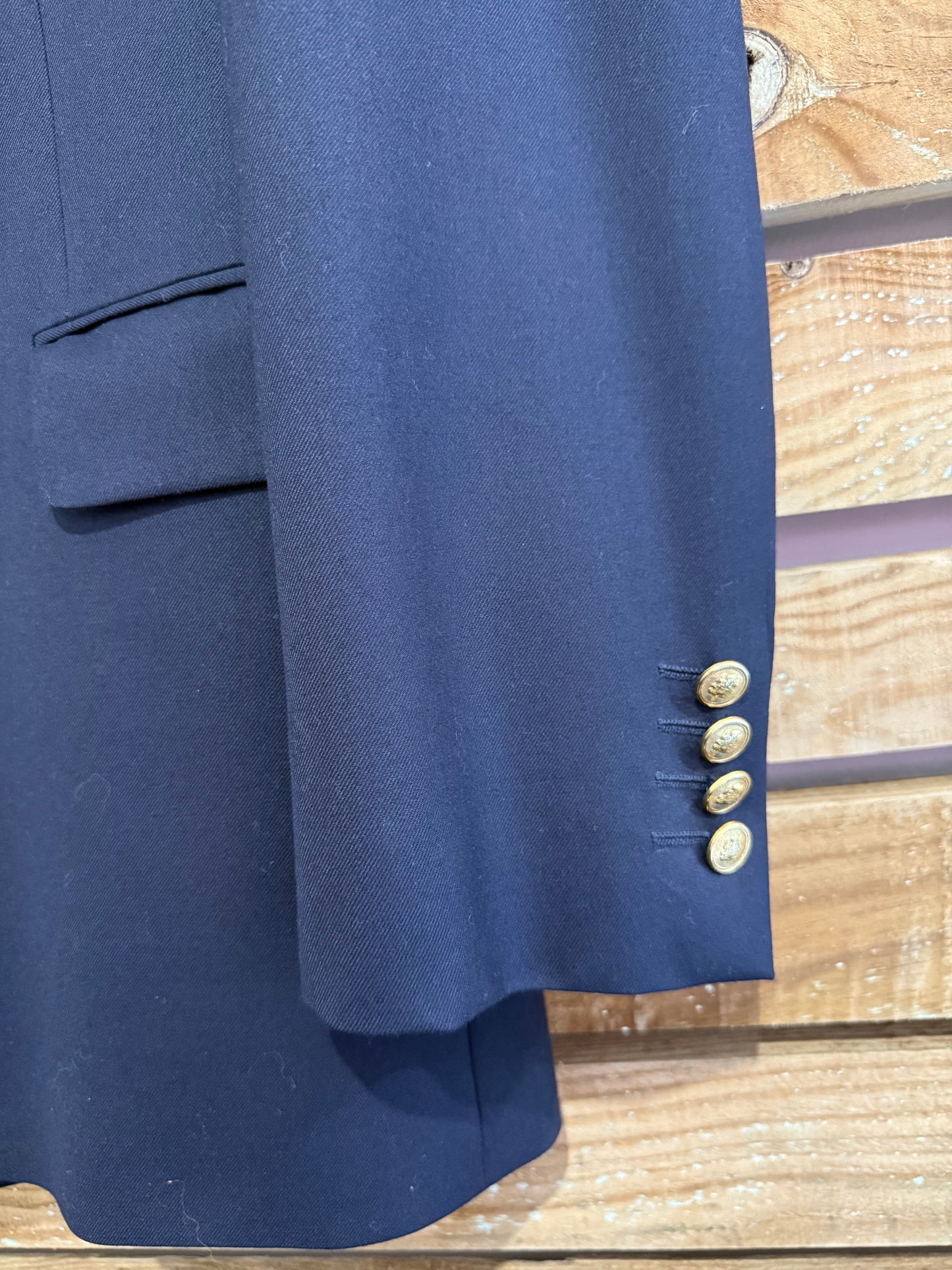 Vintage 80s Aquascutum double breasted Blazer/ Jacket. Size 42” chest, medium.