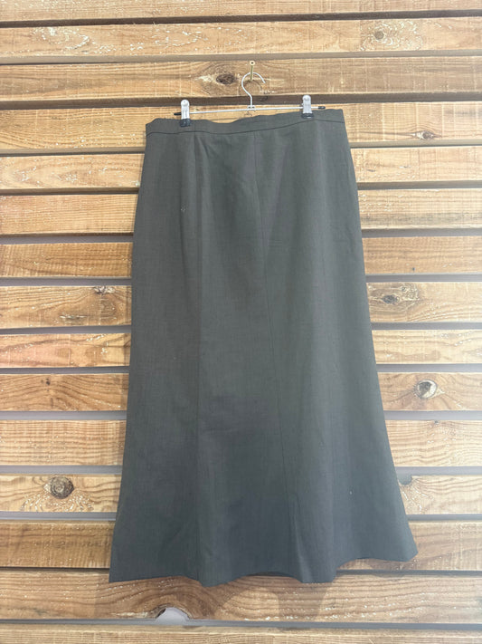 Vintage 80s Escada grey long skirt. Waist 30” size 10