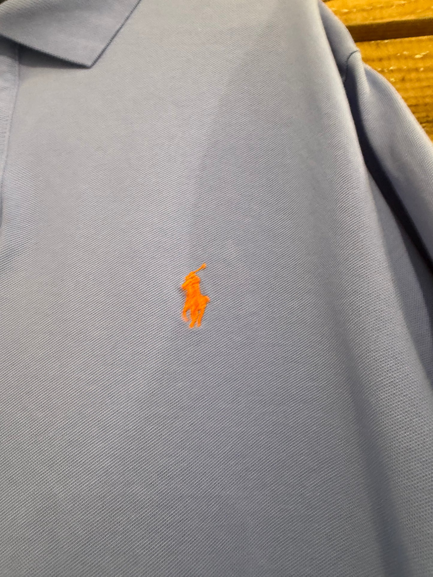 Vintage Y2K Ralph Lauren pony polo shirt. Blue. Size XXL.