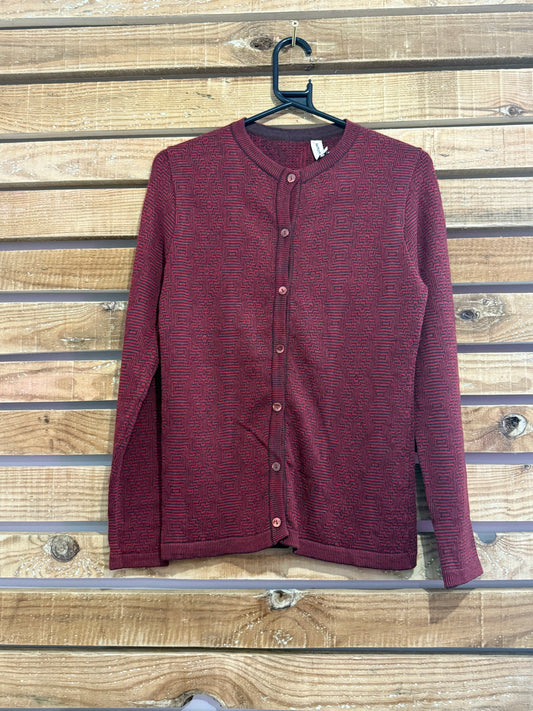 Vintage 80s Aquascutum knit button up knit cardigan. Size Medium.