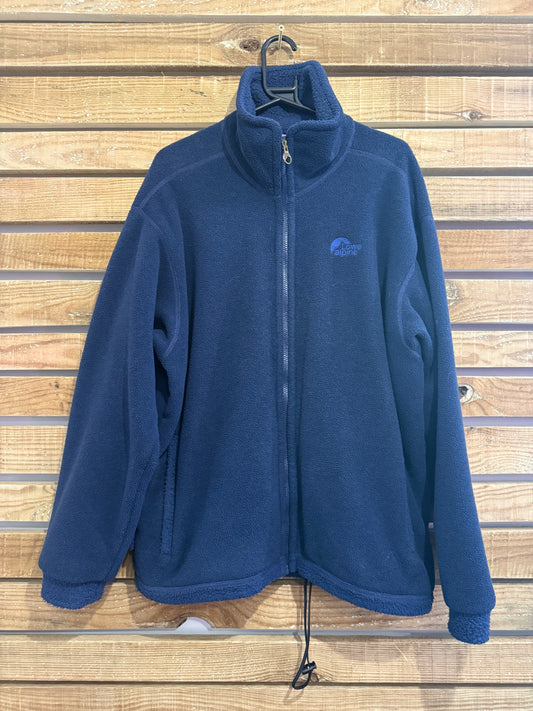 Vintage 90s Lowe Alpine Fleece Jacket. Zip up. Size XL. Blue