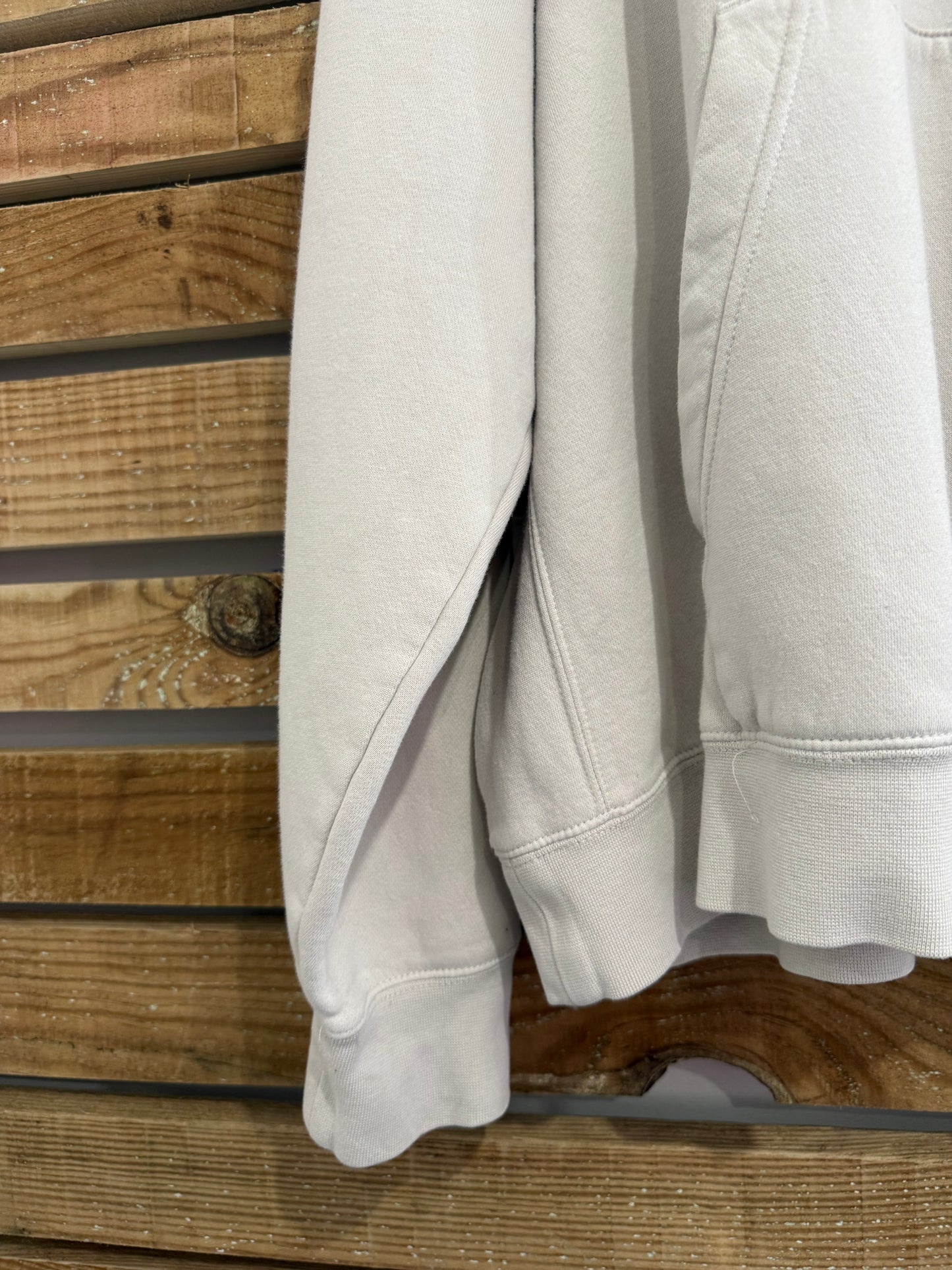 Vintage Y2K Nike hoodie/ hooded sweater. Beige. Size XXL.