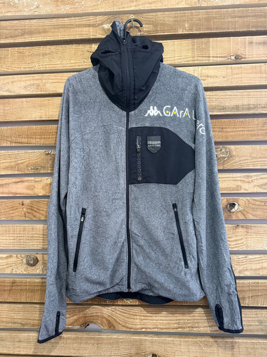 Kappa bally/ balaclava zip up fleece jacket. Street wear. Size small. Grey