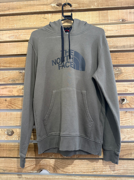 Vintage Y2K The North Face logo hoodie/ hooded sweater. Size Medium. Khaki.
