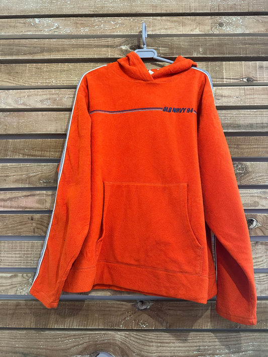 Vintage 90s Old Navy hooded fleece jacket. Size Large