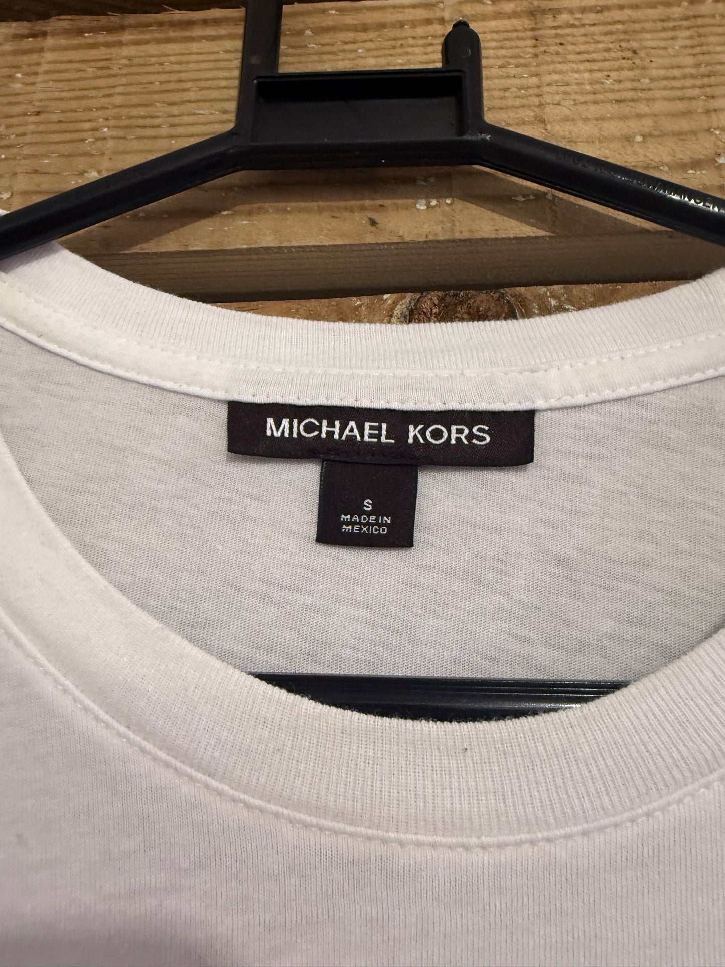 Michael Kors logo T-shirt. Cotton. White. Size Small.