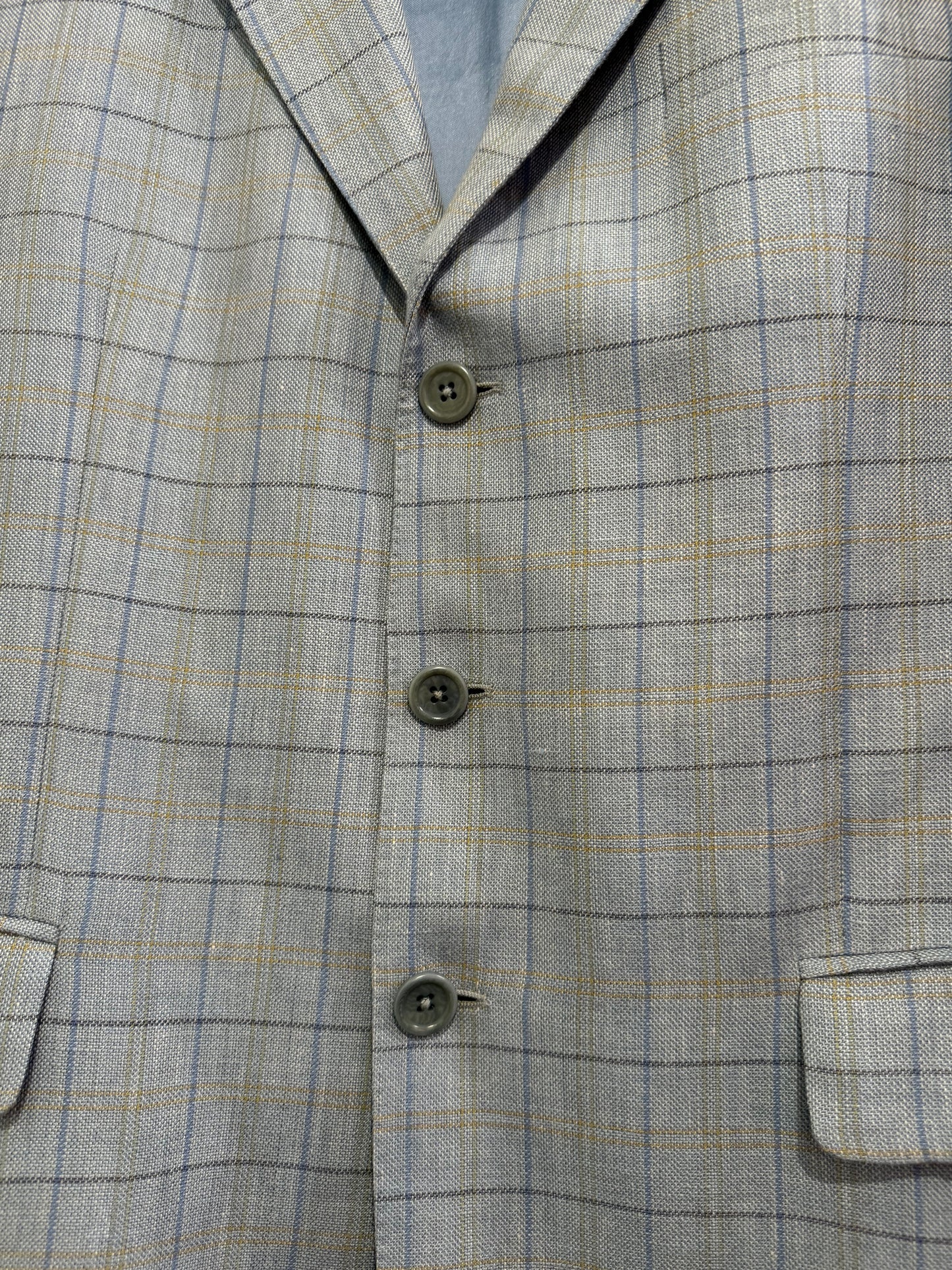 Vintage 80s Aquascutum check Blazer/ Jacket. Size 42” chest, medium.