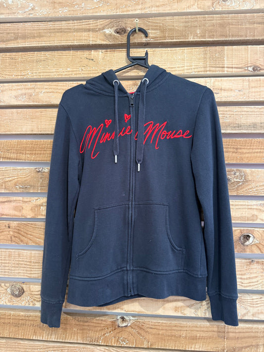 Vintage Y2K Disney Minnie Mouse hoodie/ hooded sweater. Black. Size Small.
