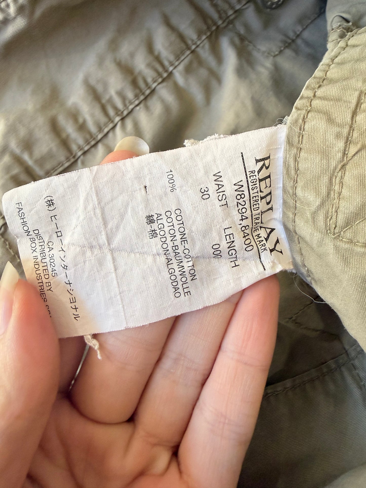 Vintage Y2K Replay capri cargo pants. Gorpcore. Cropped trousers. Summer. Size 10-12.
