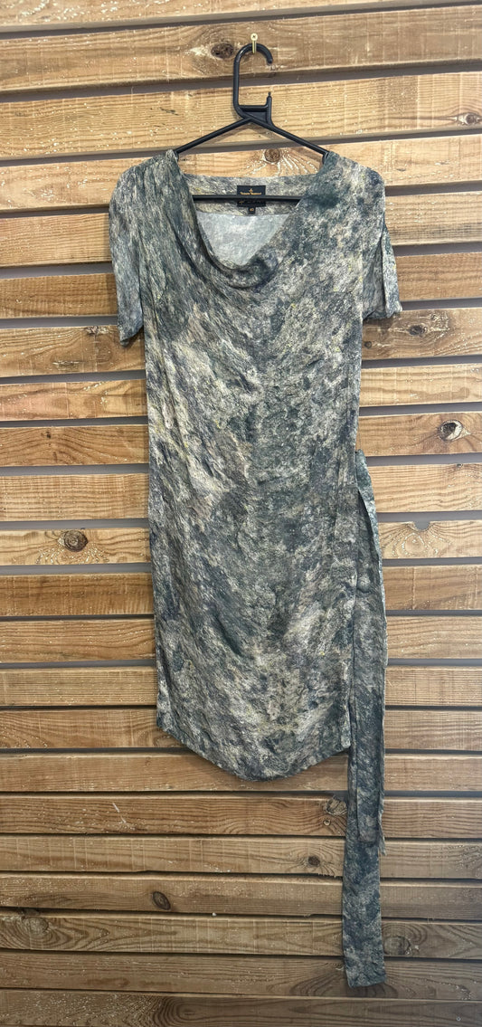 Vivienne Westwood anglomania wiggle Dress. Marble print. Size UK10. EU40. Rare.
