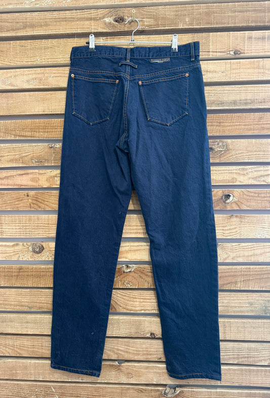 Vintage 90s Jean Paul Gautier Blue/Indigo jeans. Waist 34” leg 32”