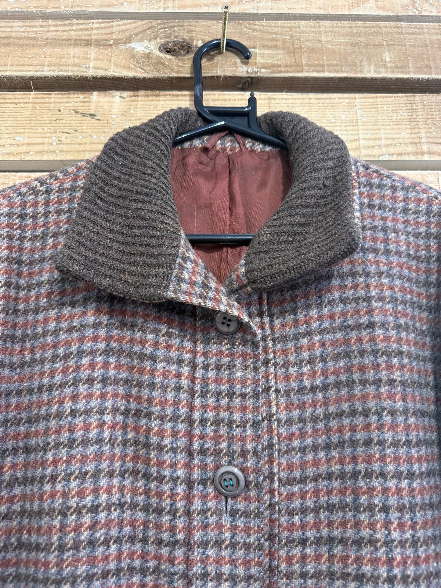 Vintage 80s Tweed wool Jacket. Size Small.