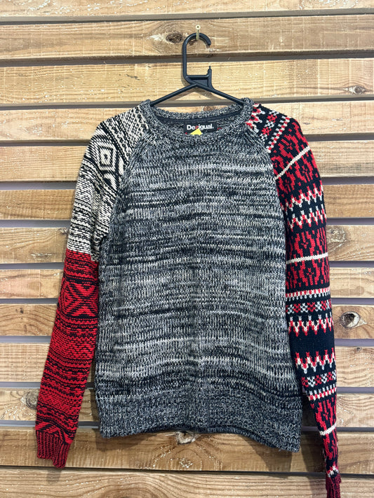 Vintage Y2K Desigual patchwork Jumper. Size medium.