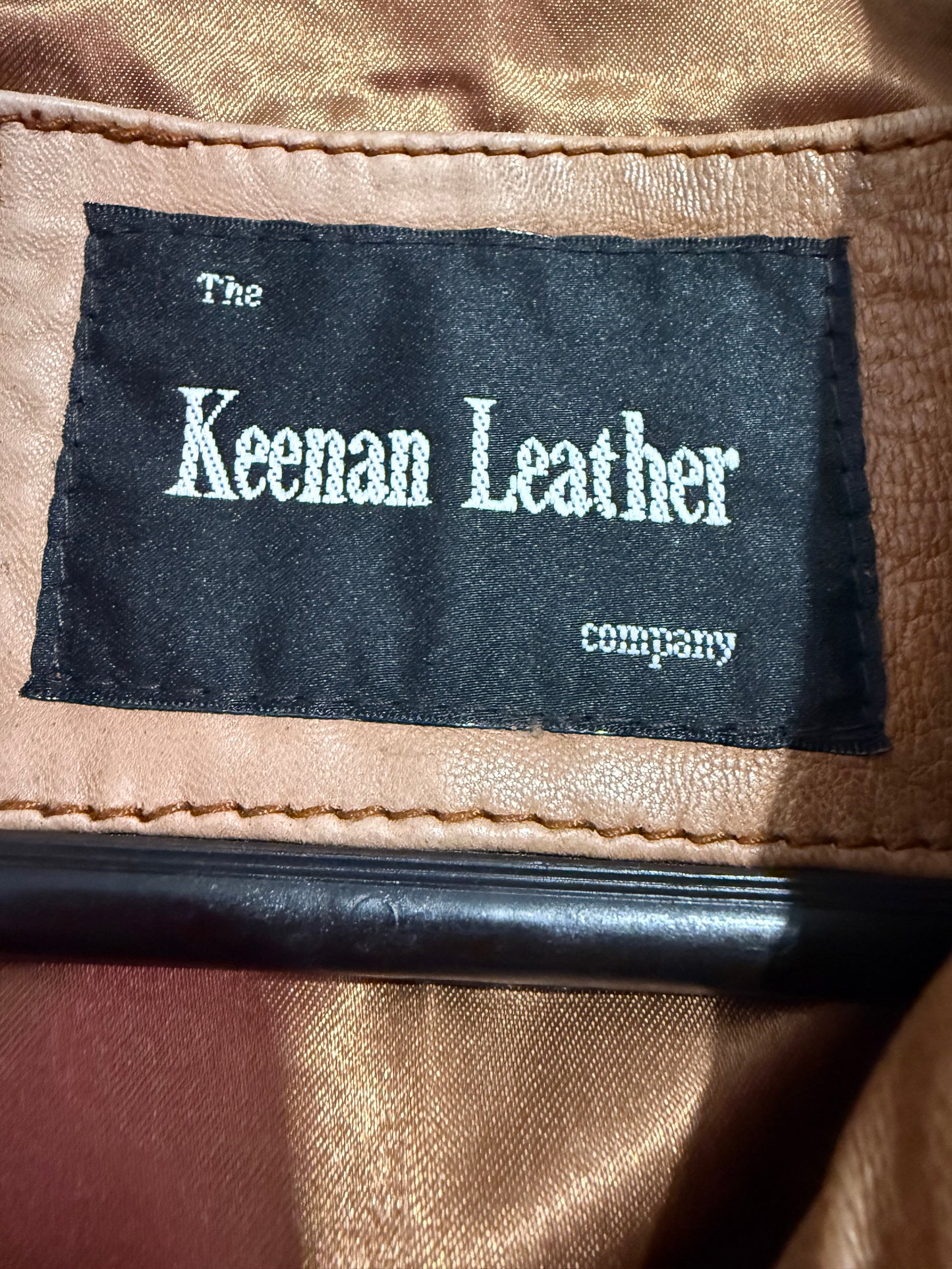 Vintage Y2K long leather belted Mac/ Coat. Size 12