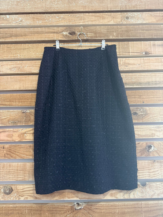 Vintage 80s Jaeger textured wool skirt. Waist 30”