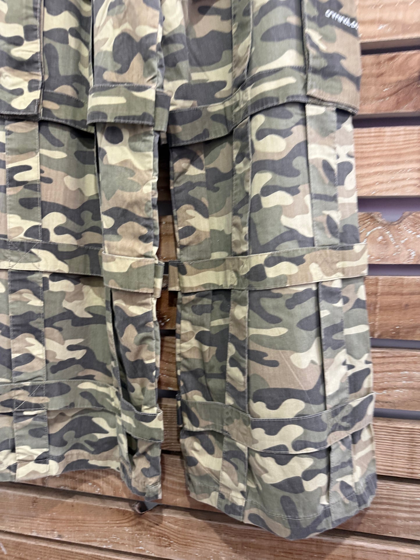 Vintage 90s Criminal Damage Deadstock/ BNWT Camo Lattice Cargo Trousers/ pants. Waist 28”. Rave/ Festival