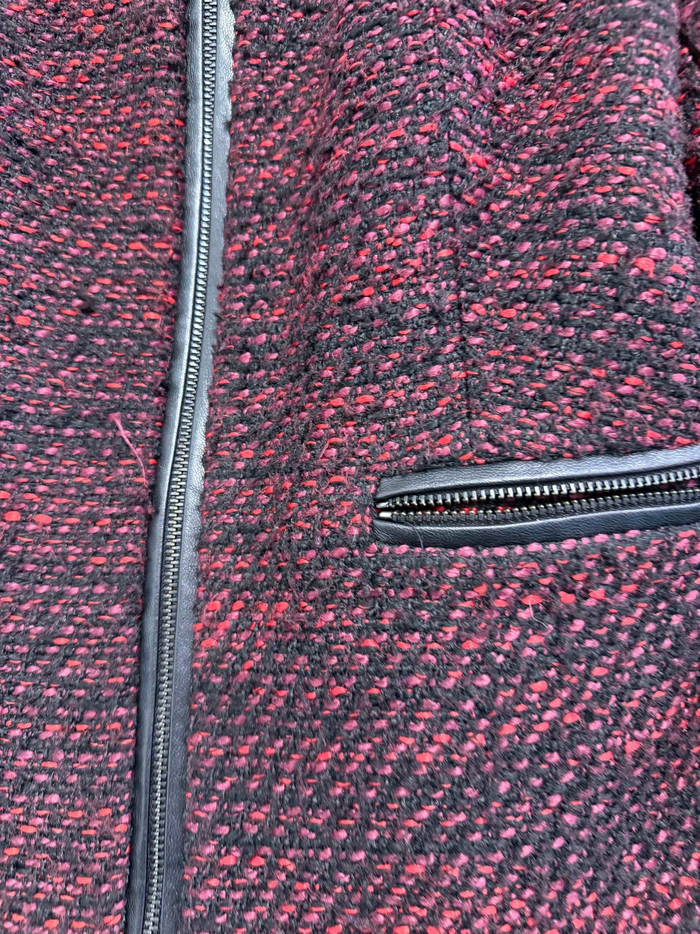M&S Tweed wool zip up jacket. Size 12