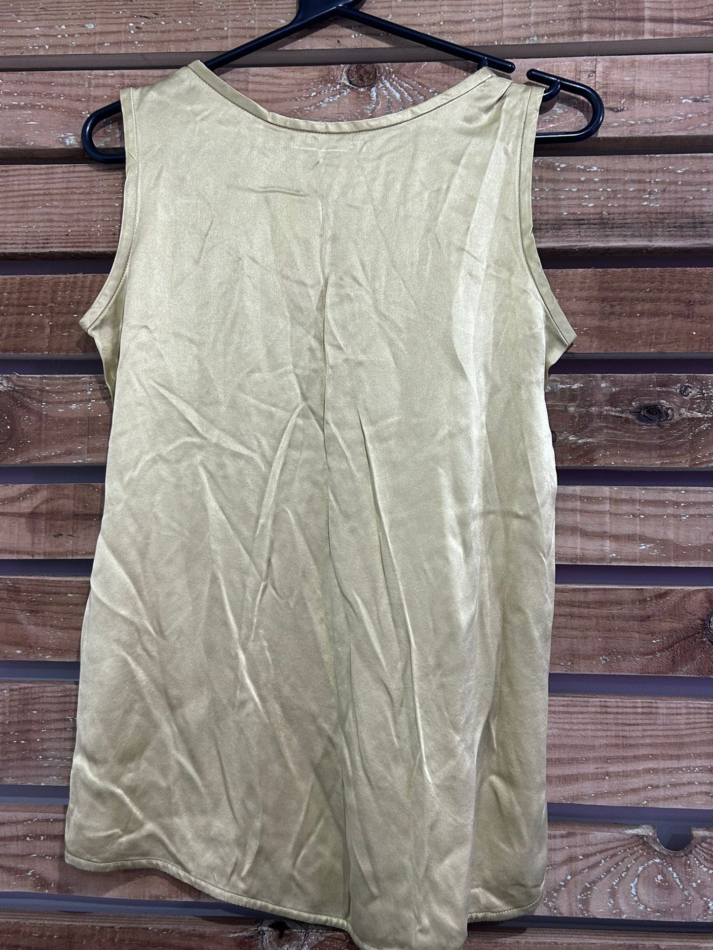 Vintage 80s Louis Féraud silk sleeveless top. Size UK8