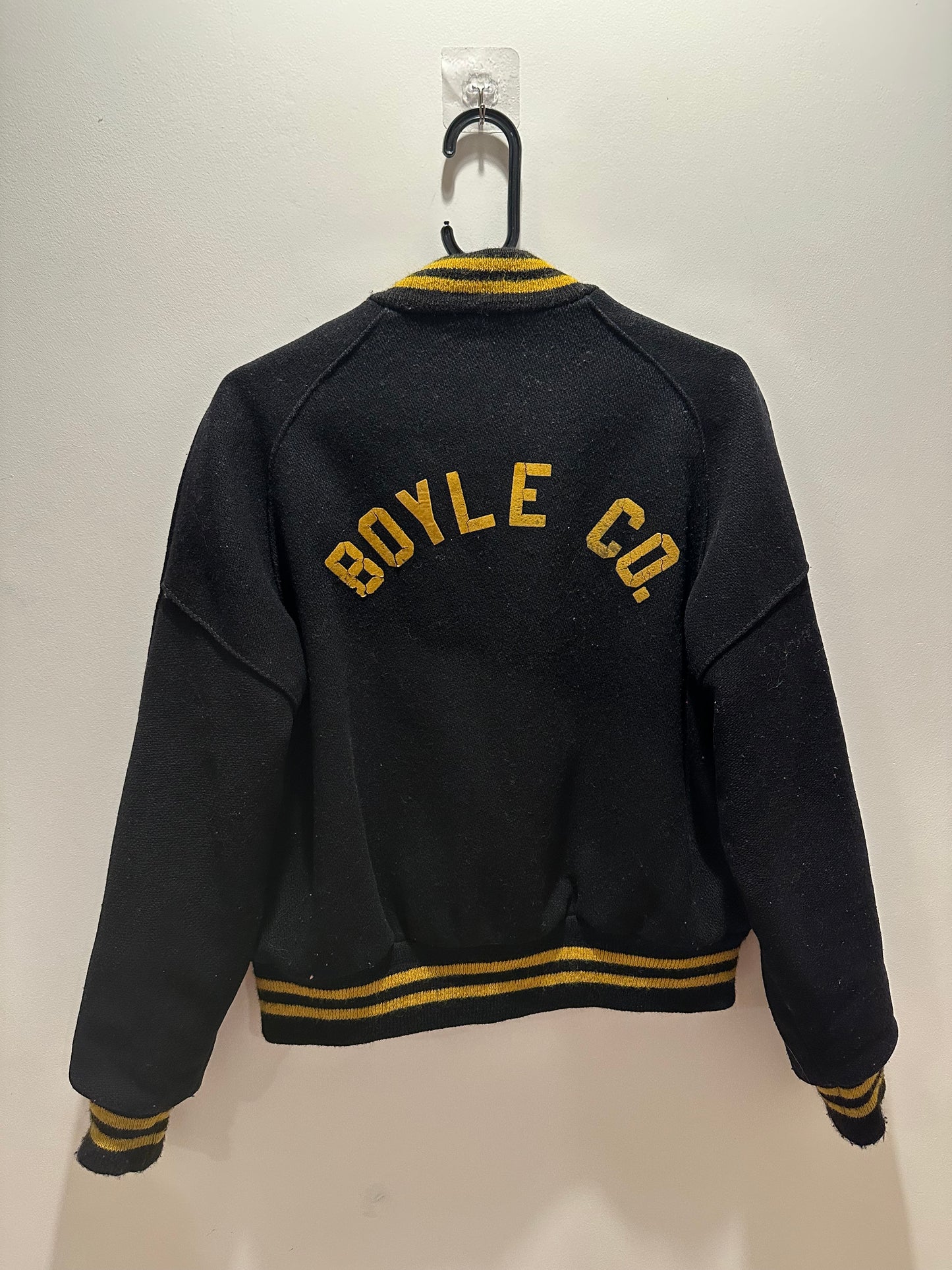 Vintage 70s Delong Varsity Jacket. 50s Style. College Jacket. Rockabilly. Size medium.