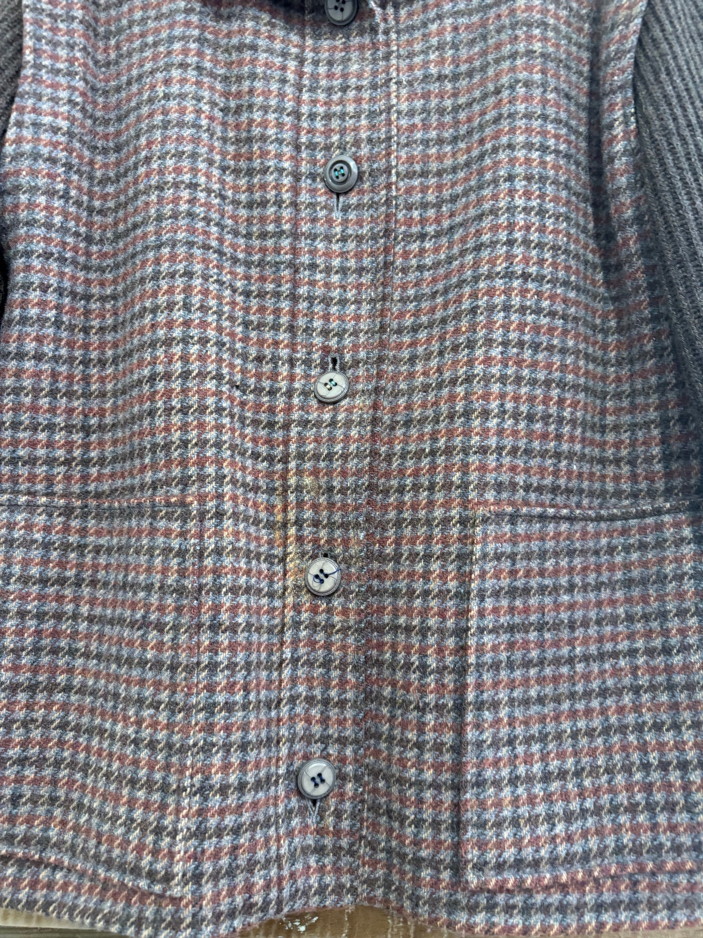 Vintage 80s Tweed wool Jacket. Size Small.