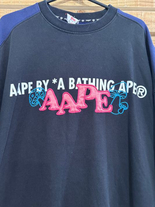 Aape by A Bathing Ape. (Bape) Sweater/sweatshirt. Mushroom design. Free sizing.