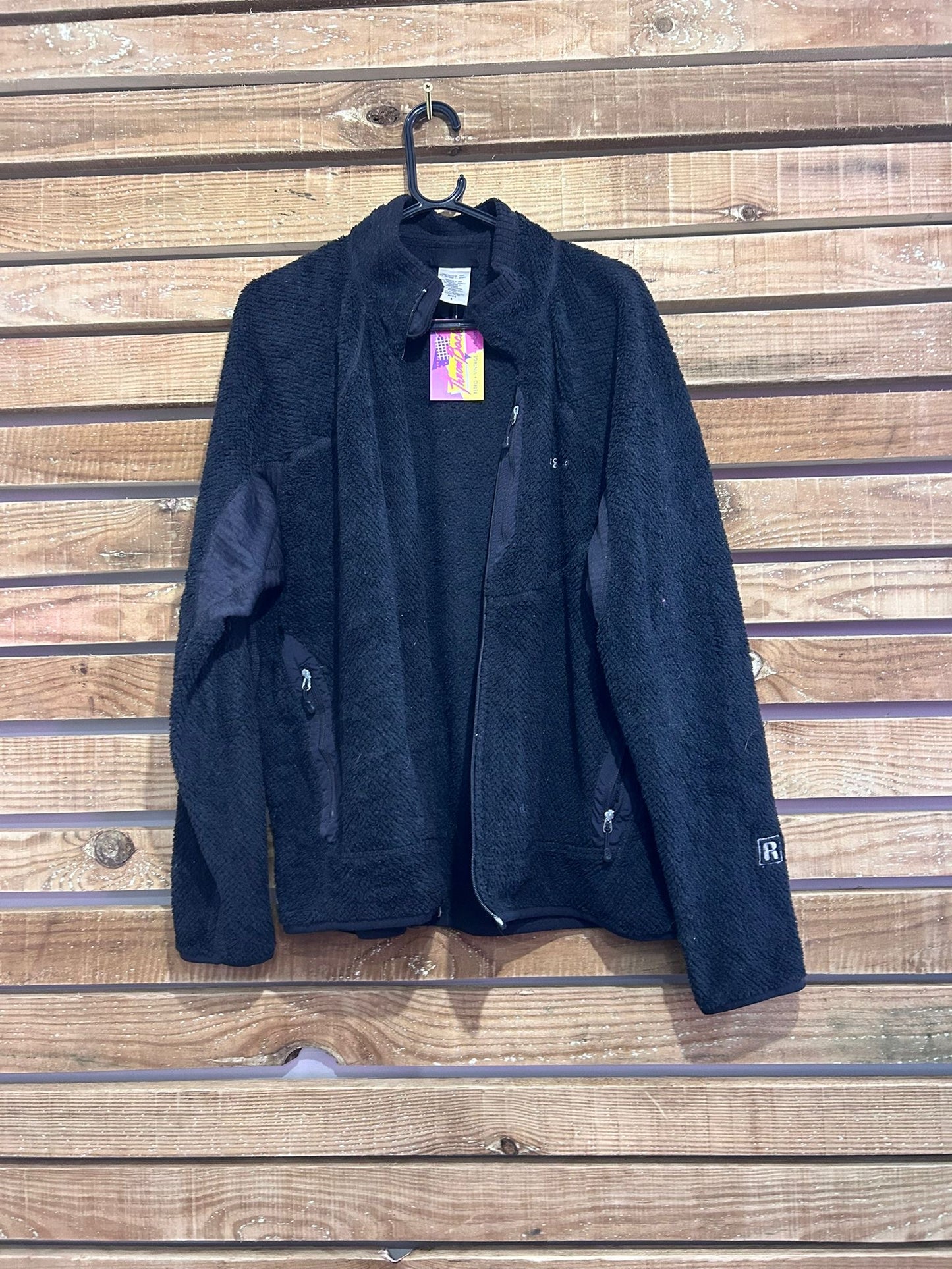 Vintage 90s Patagonia Fleece Jacket. Size large. Black.