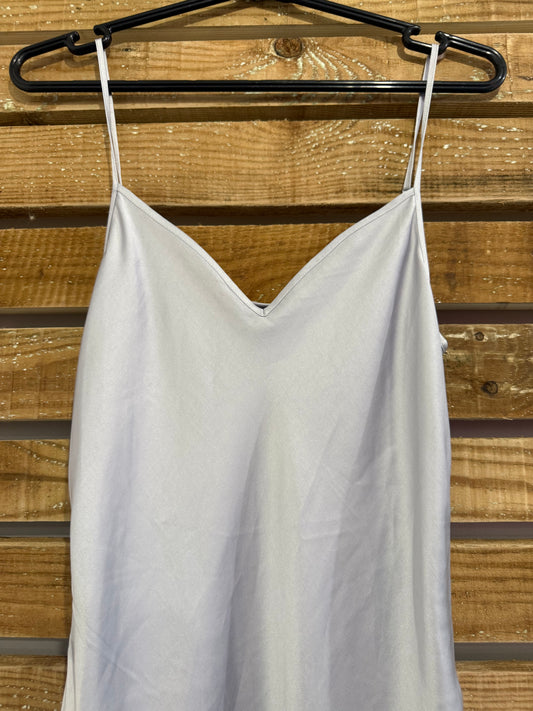 All saints silver maxi slip dress. Size Small. Summer/ wedding/party