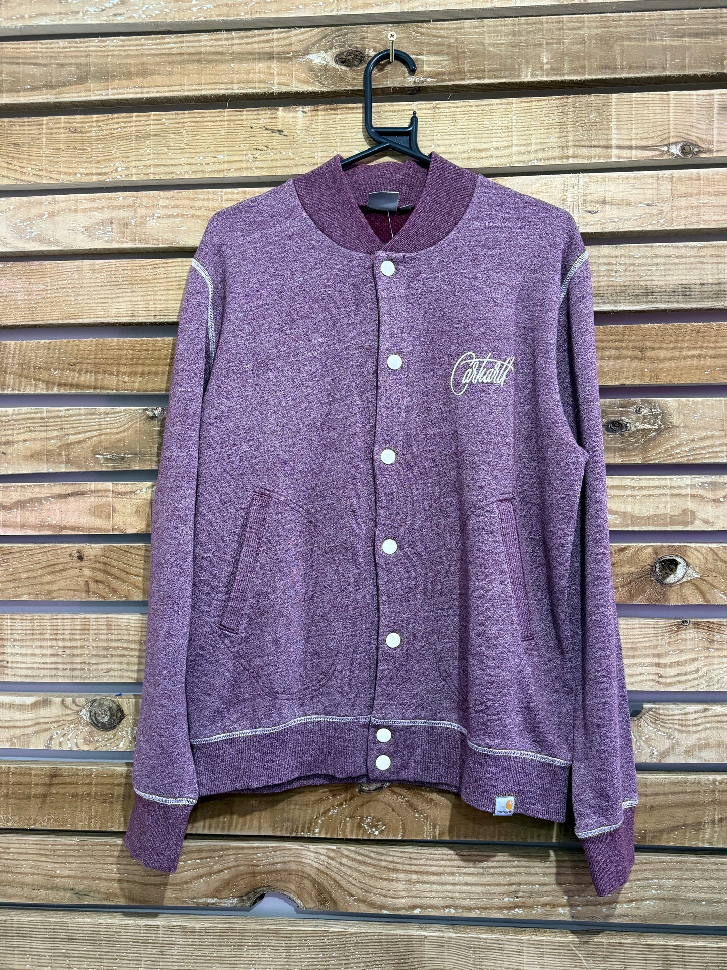 Vintage Y2K Carhartt Varsity/ College Jacket. Sweater. Size Large.