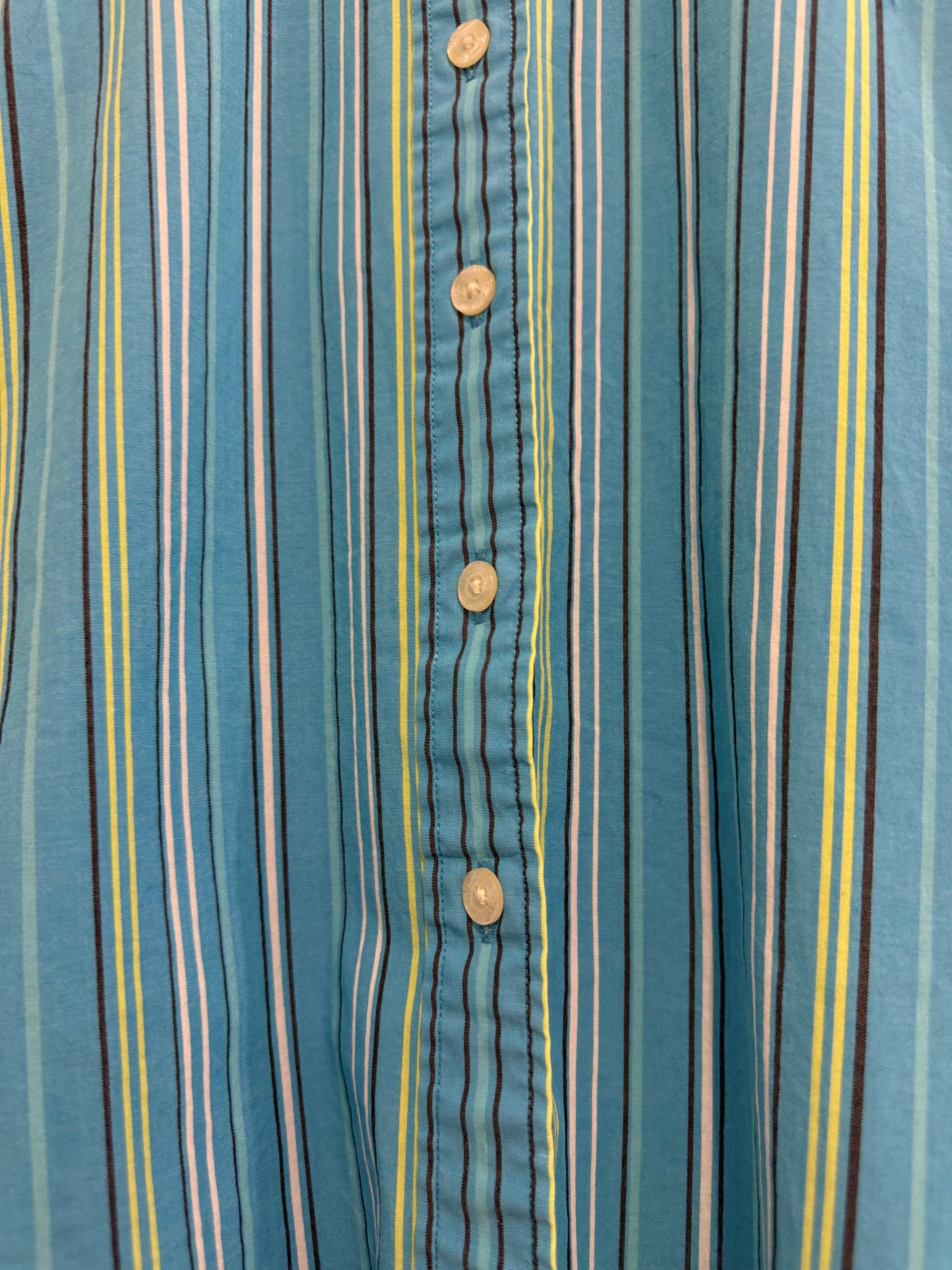 Vintage Y2K Ralph Lauren stripe button up blouse/ shirt. Size Small.