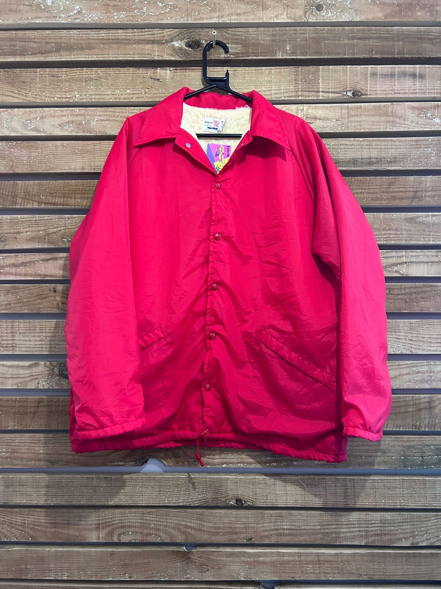 Vintage 90s Curly Q’s Varsity Jacket. 50s Style. USA College Jacket. Size Large.