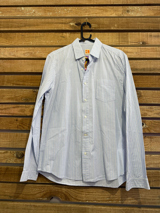 Boss orange striped shirt. Size Large.