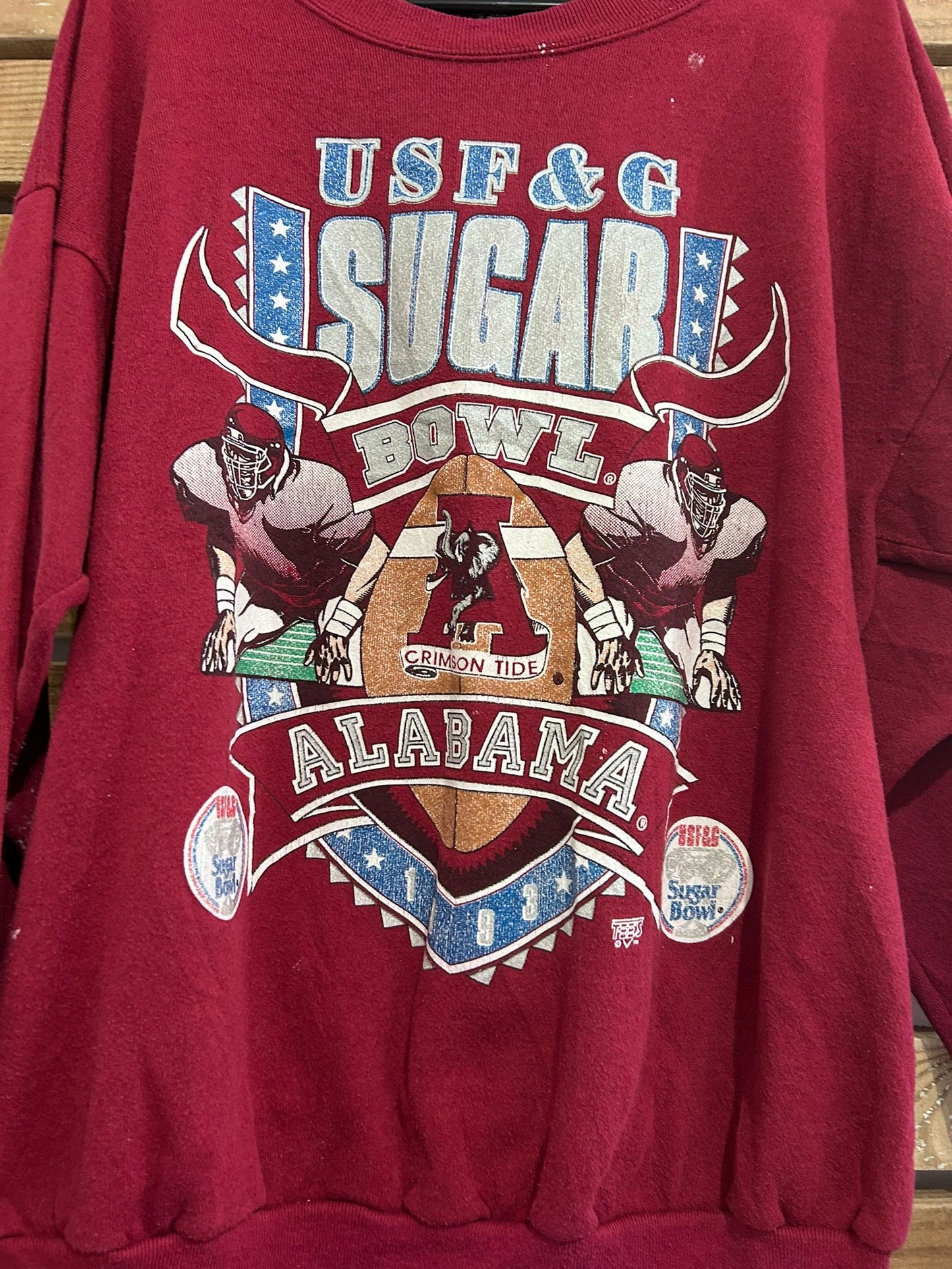 Vintage 90's University Alabama Sweatshirt/ Sweater. Sugar Bowl NCA Size XXL.