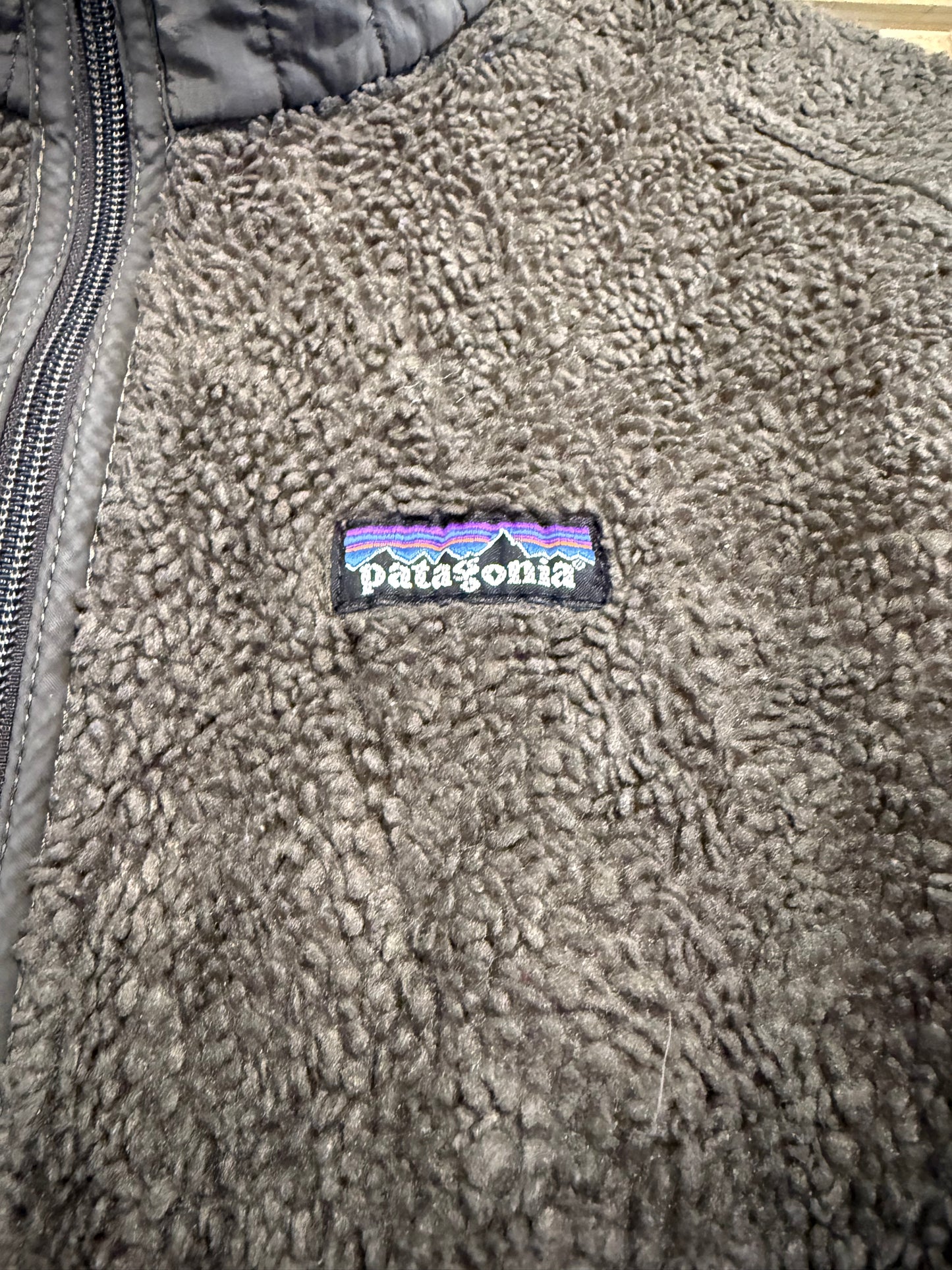 Vintage 90s Patagonia Synchilla Fleece Jacket. Size Large. Brown.