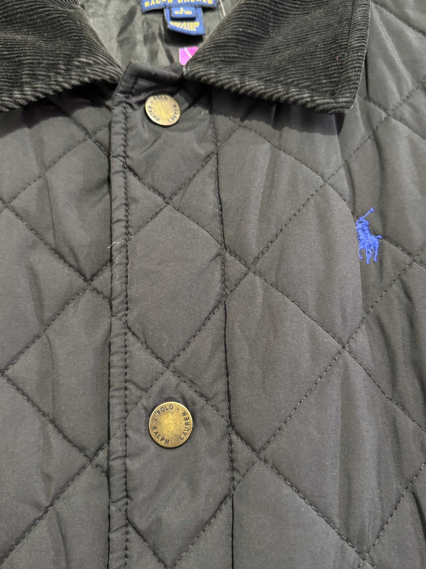 Vintage Y2K Ralph Lauren quilted jacket. Black. Size Large (14/16.)