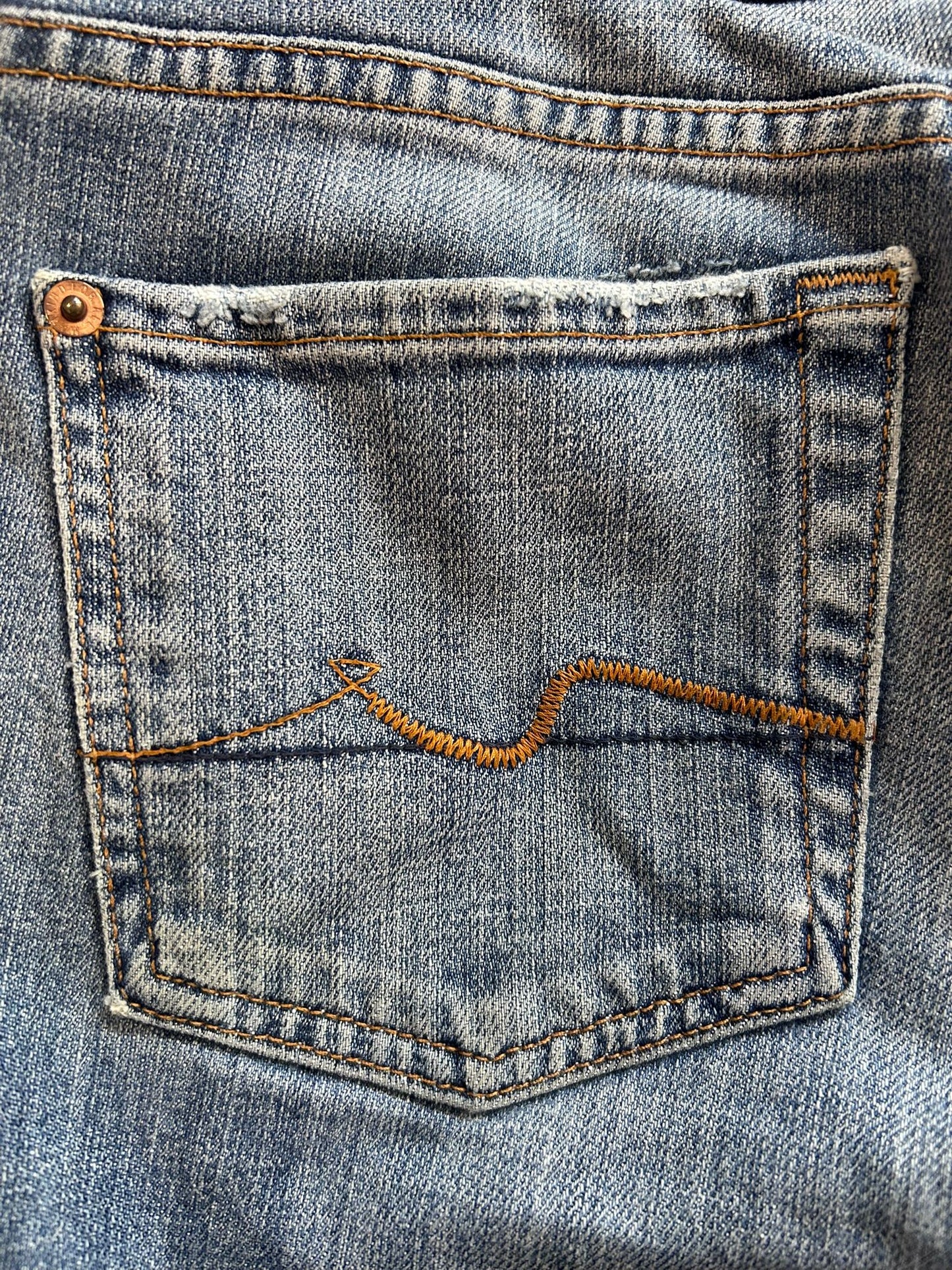 Vintage Y2K 7 for all mankind flared low rise bootcut jeans. Size UK10, waist 30”