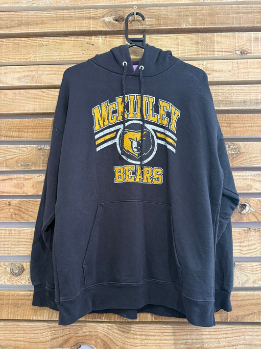 Vintage 90s Champion American McKinley Bears Hoodie/Hooded Sweatshirt. USA. Size Large