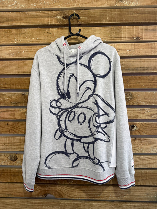 Disneyland Mickey Mouse hoodie/ hooded sweater. Grey. Size Medium.