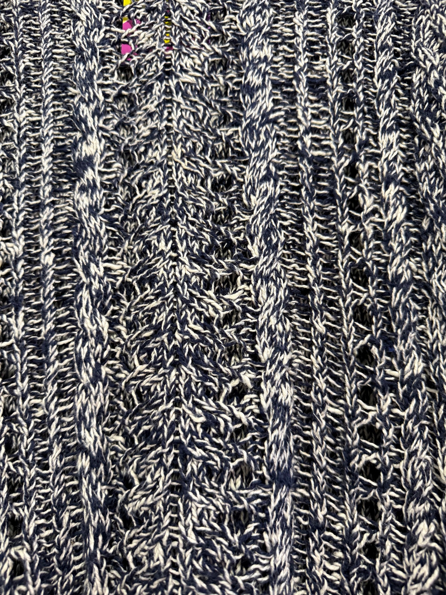 Vintage 90s Ralph Lauren cable knit crewneck jumper/ sweater. Blue. Size Large(12/14)