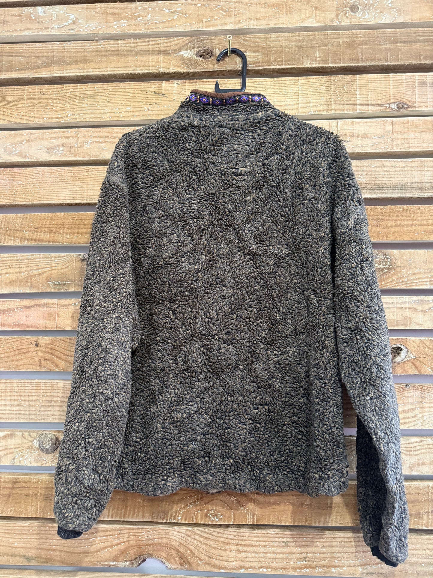 Vintage 90s Alf patterned zip up fleece jacket. Size XL