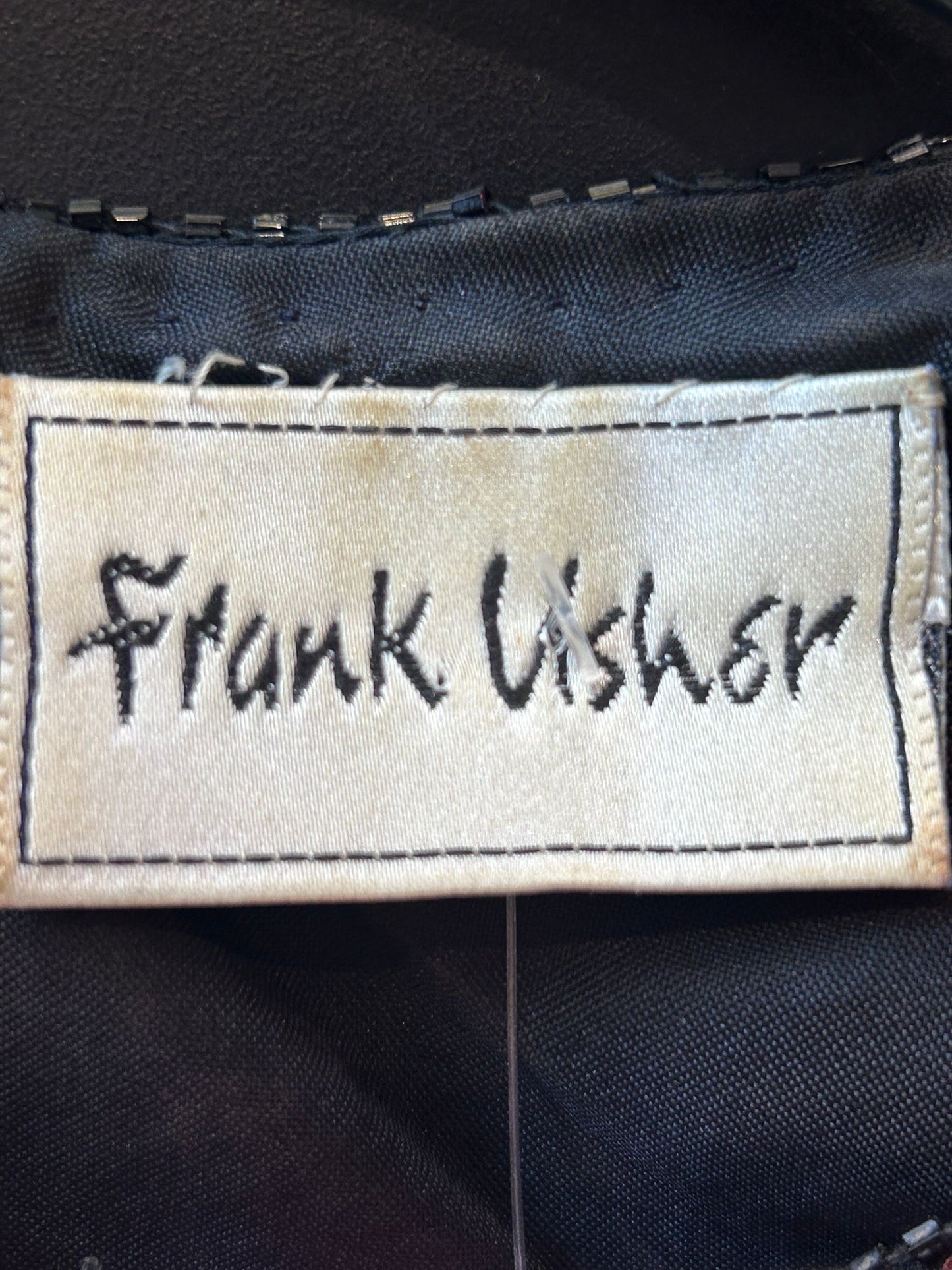 Vintage 80s Frank Usher beaded top. Free sizing. Christmas/ party/ winter