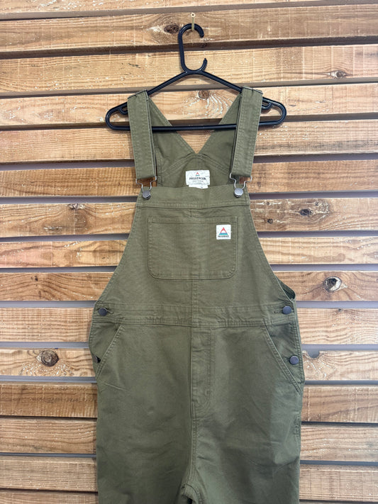 Passenger roamist Bib overalls/ dungarees. Cotton. Khaki Outdoors/ festival. Medium. Deadstock.