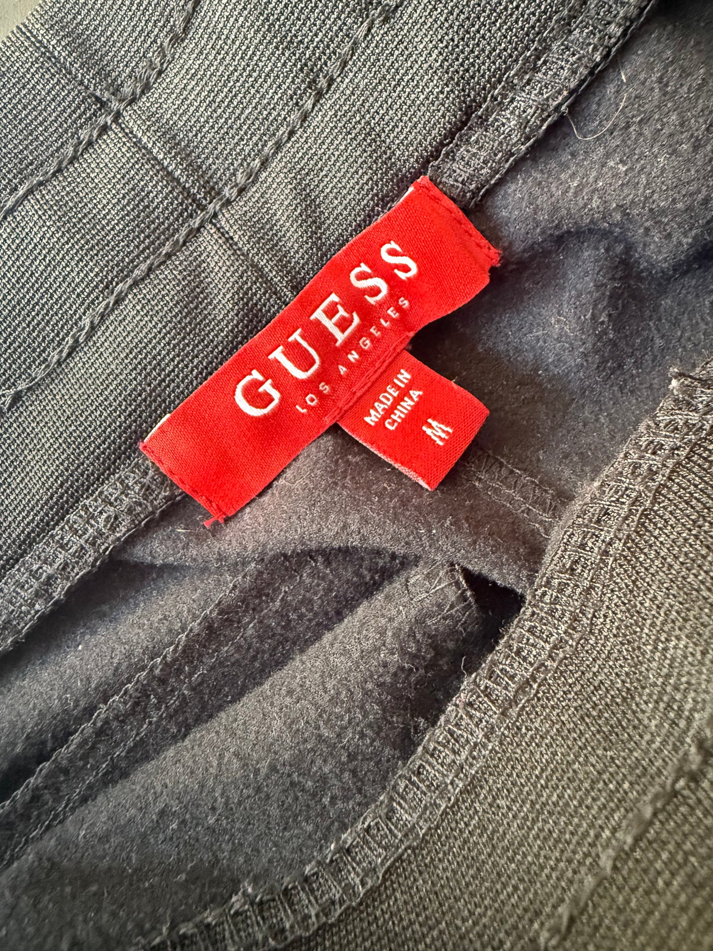 Guess spell-out Joggers/ Track pants. Black. Medium. 33” waist.