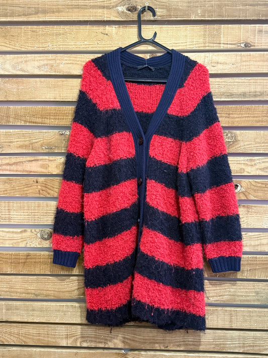 Max Mara Alpaca & wool knit stripe cardigan. Size Small.