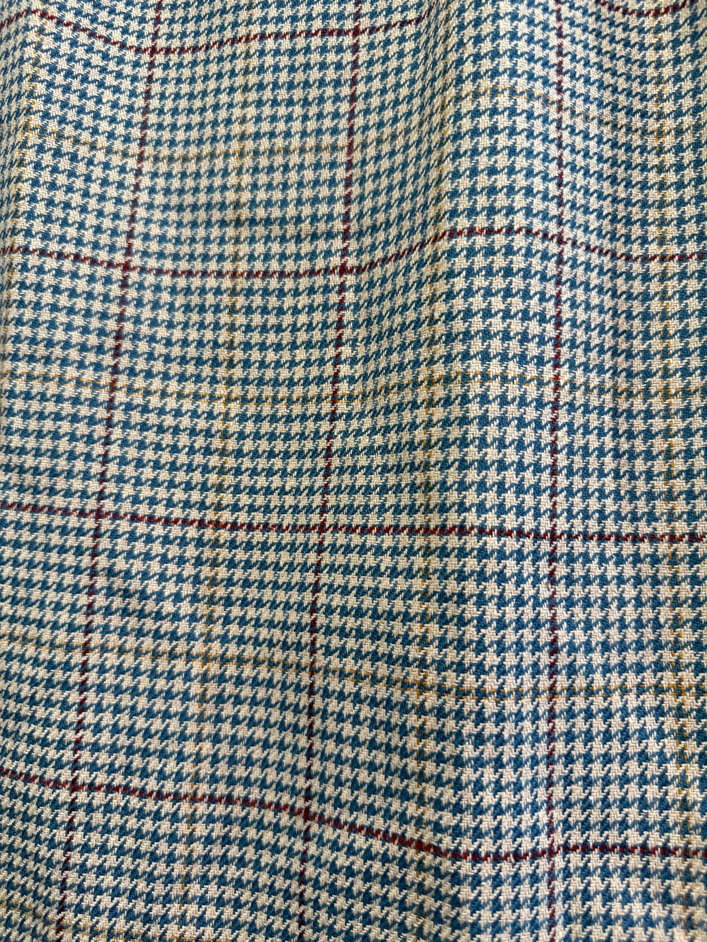 Vintage 80s, 40s style, Aquascutum checked wool skirt. Size 8-10. 29” waist