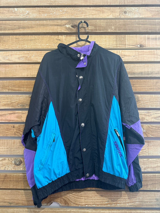 Vintage 90s Starter spell-out sports jacket. Size Large