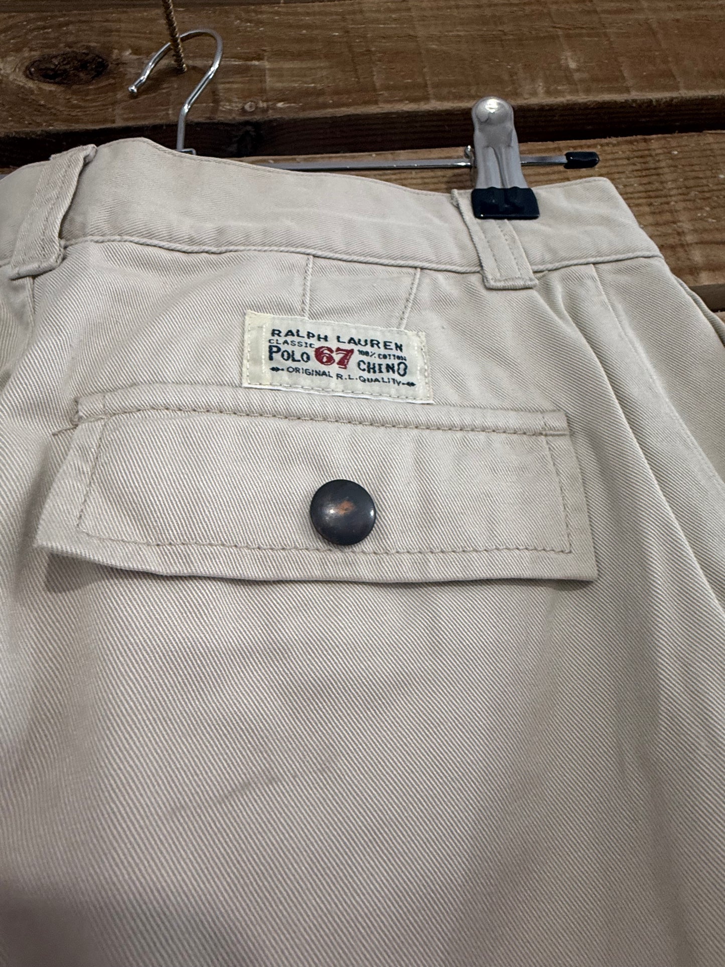 Vintage 90s Ralph Lauren Cargo Trousers/ pants. Children’s Age 10. Beige.