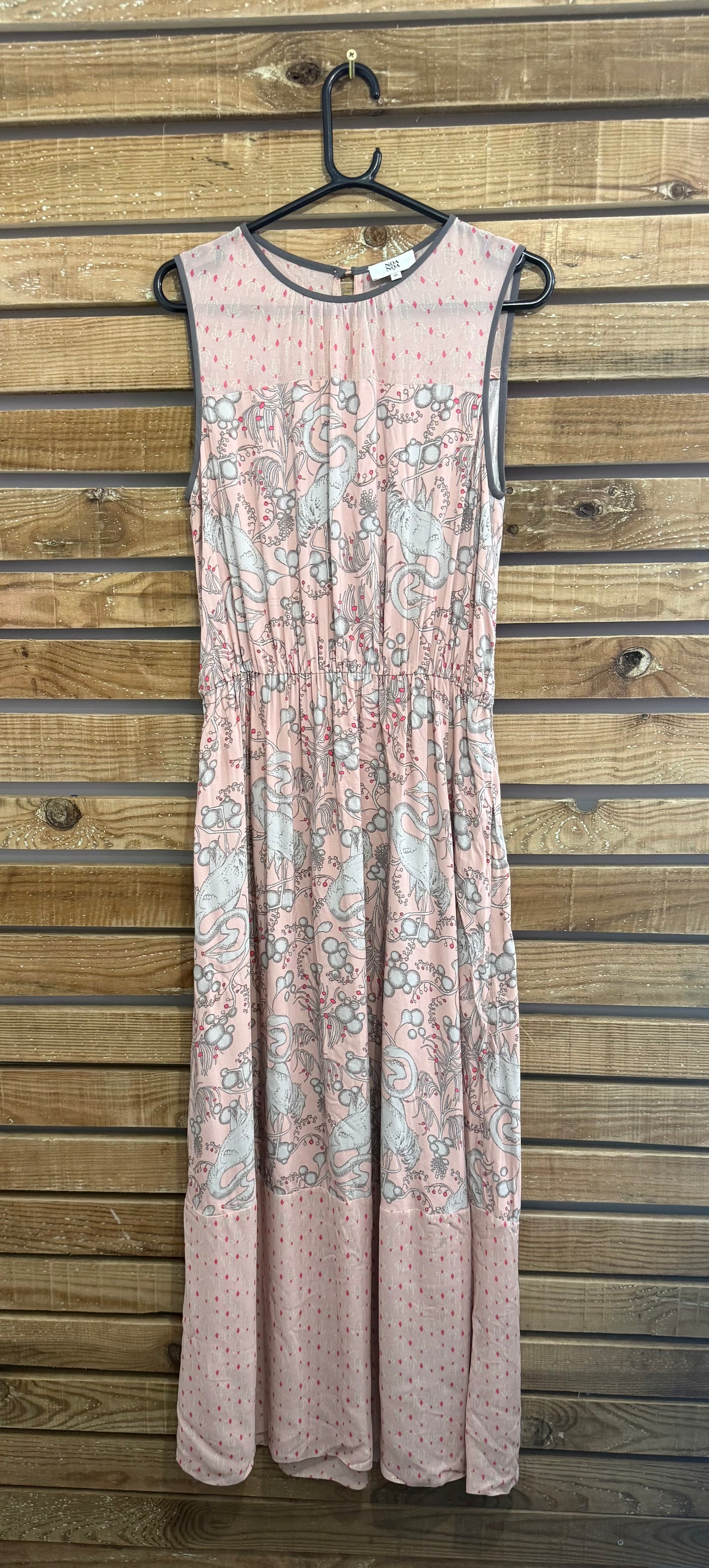 Noa Noa abstract printed maxi dress. Summer/evening/wedding. Size 8-10.
