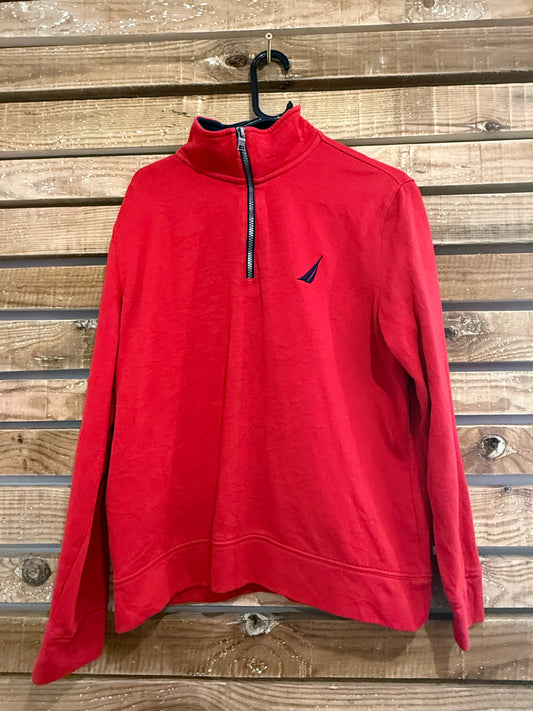 Vintage 90s Nautica 1/4 zip sweater/ sweatshirt. Size Small.