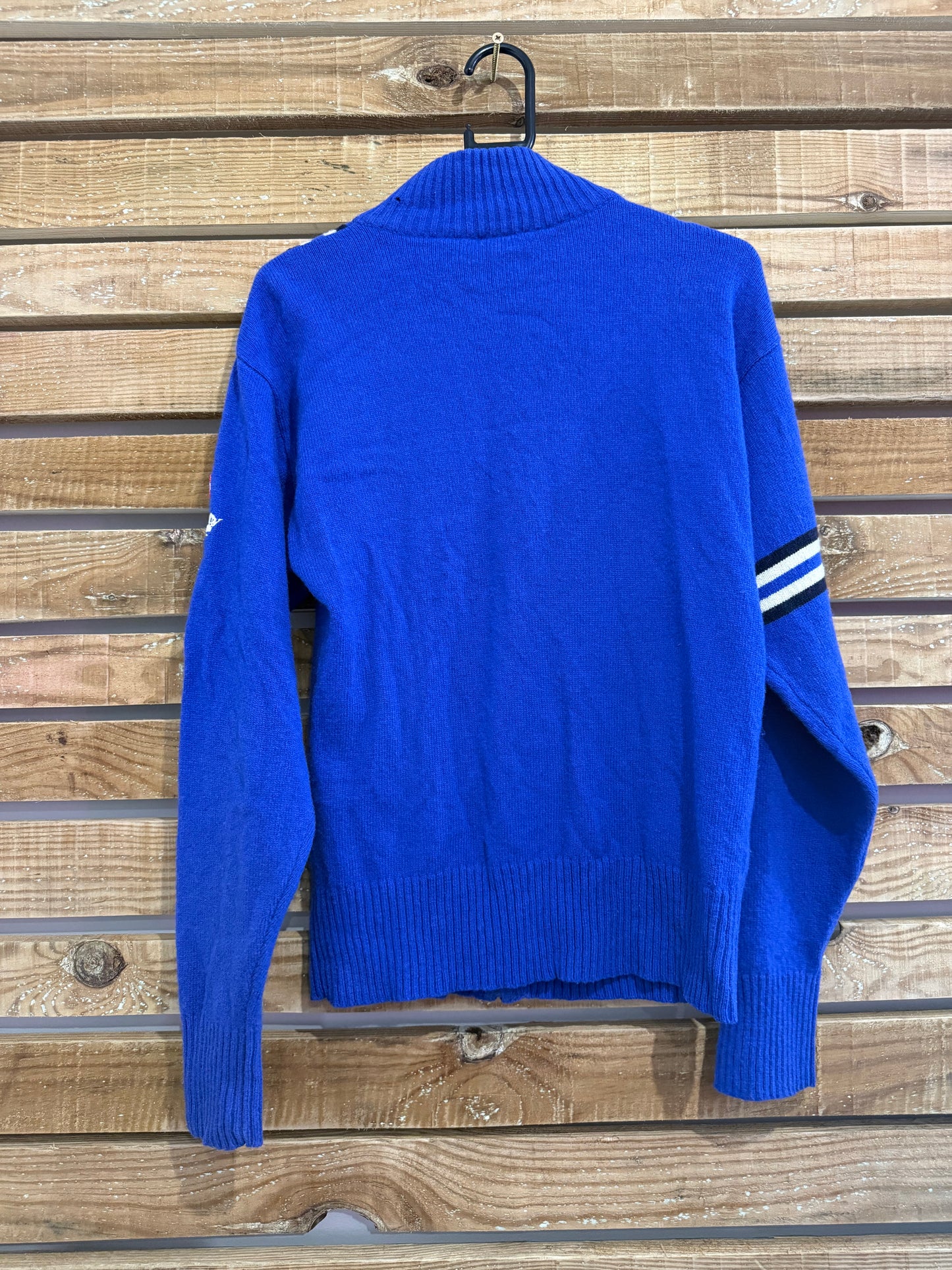 Vintage Y2K Ringspun zip up Knit Jumper/ cardigan. Size Medium.